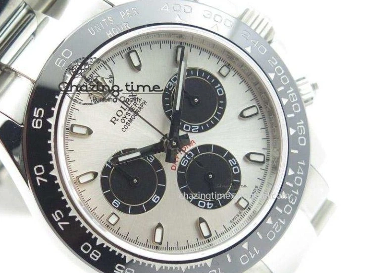 AAA Replica Watches Daytona A ZeroBulk Edition 1:1 Best Silver JF SS Bezel Dial Black On 4021 Ceramic Bracelet 1220